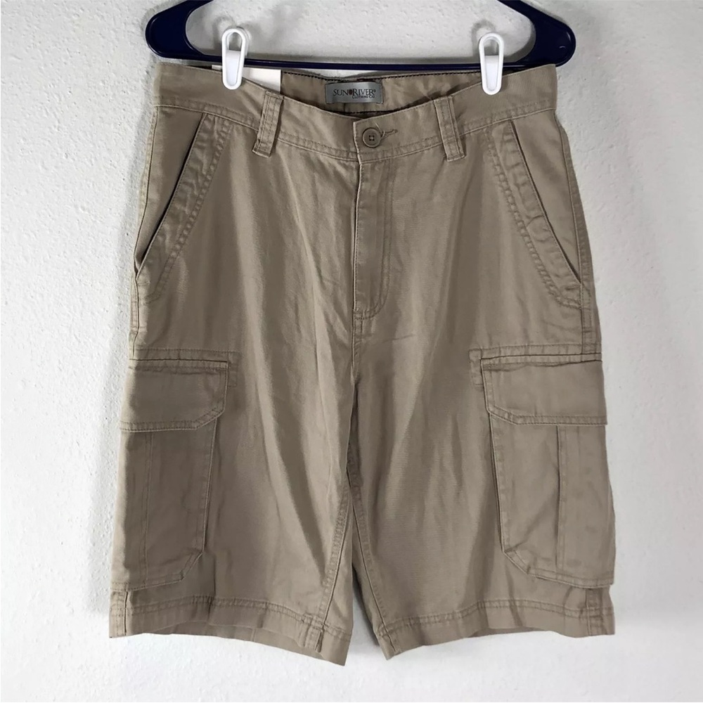 NWT Men’s Sun River cotton cargo shorts size 30